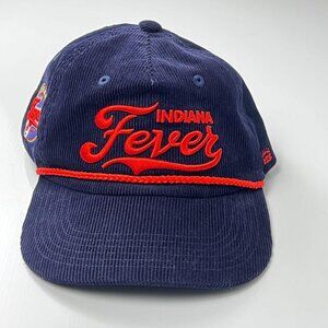 Indiana Fever WNBA Retro Style Navy Blue Corduroy Trucker